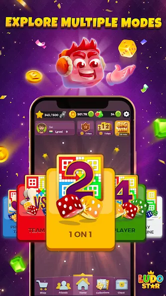 Скачать взломанную Ludo STAR: Online Dice Game (Лудо СТАР)  [МОД Unlocked] — полная версия apk на Андроид screen 5