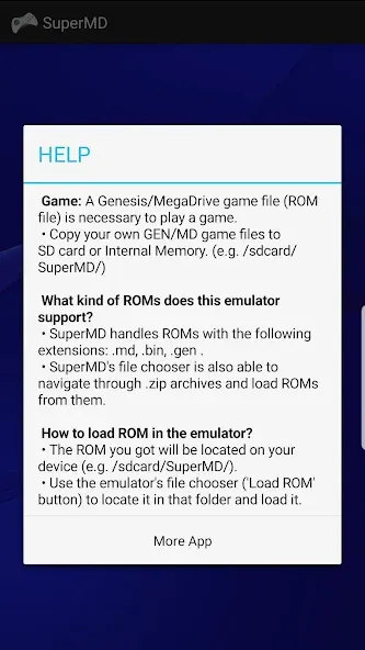 Скачать взломанную SuperMD (All in One Emulator) (уперМД)  [МОД Много денег] — стабильная версия apk на Андроид screen 2