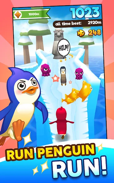 Скачать взломанную Super Penguins (упер Пингвины)  [МОД Бесконечные деньги] — последняя версия apk на Андроид screen 2