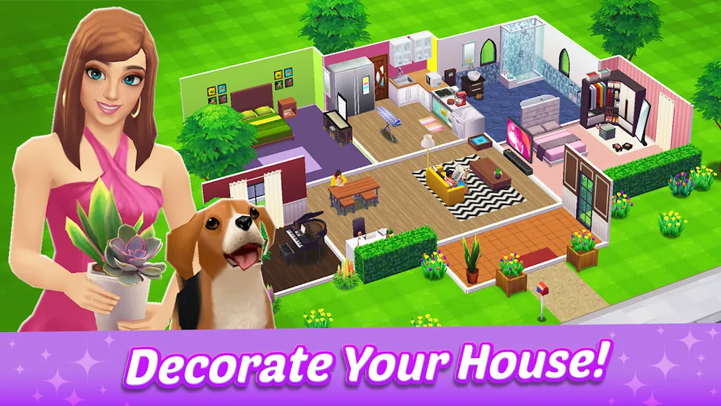 Взлом Home Street — Dream House Sim  [МОД Все открыто] — стабильная версия apk на Андроид screen 1