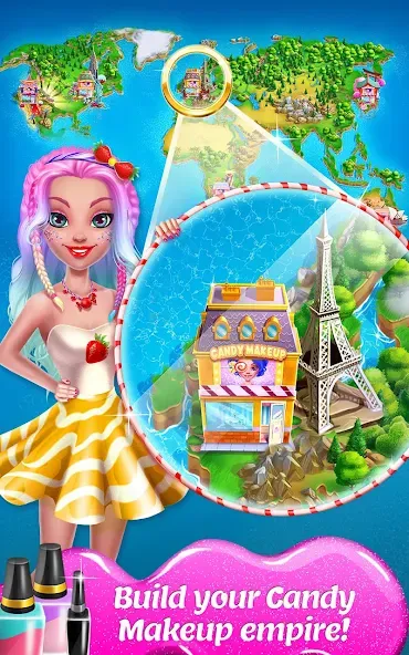 Взломанная Candy Makeup Beauty Game  [МОД Mega Pack] — полная версия apk на Андроид screen 5