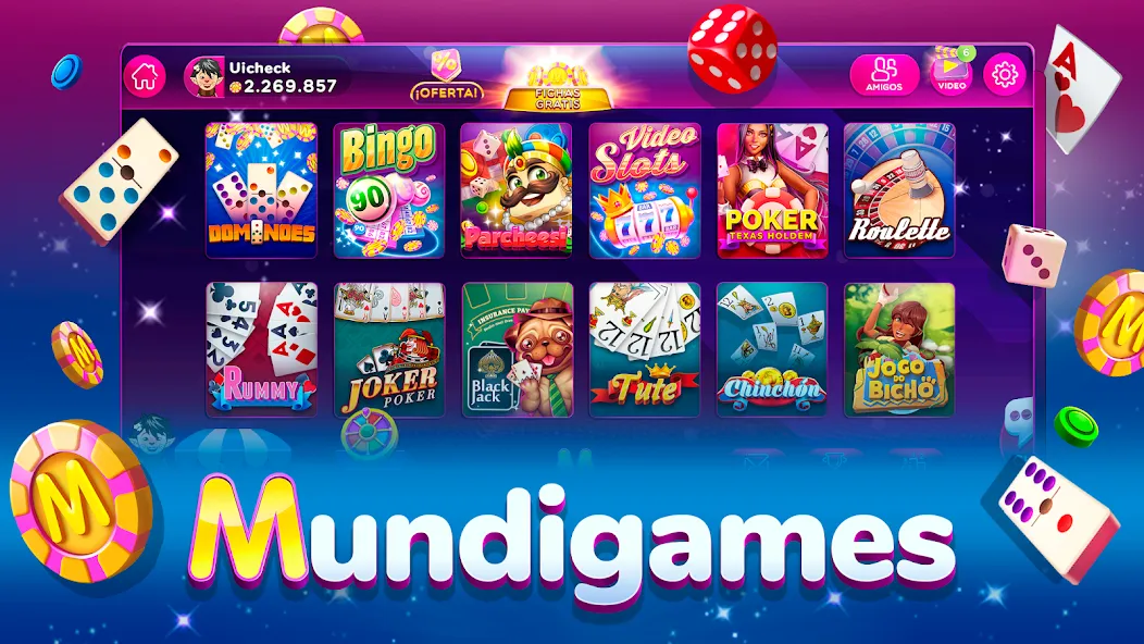 Взлом MundiGames: Bingo Slots Casino (Мундийуэгос)  [МОД Все открыто] — полная версия apk на Андроид screen 1