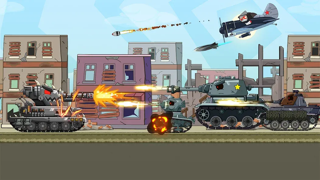 Скачать взлом Tank Arena Steel Battle (Танковая Арена Стальное Сражение)  [МОД Mega Pack] — полная версия apk на Андроид screen 3