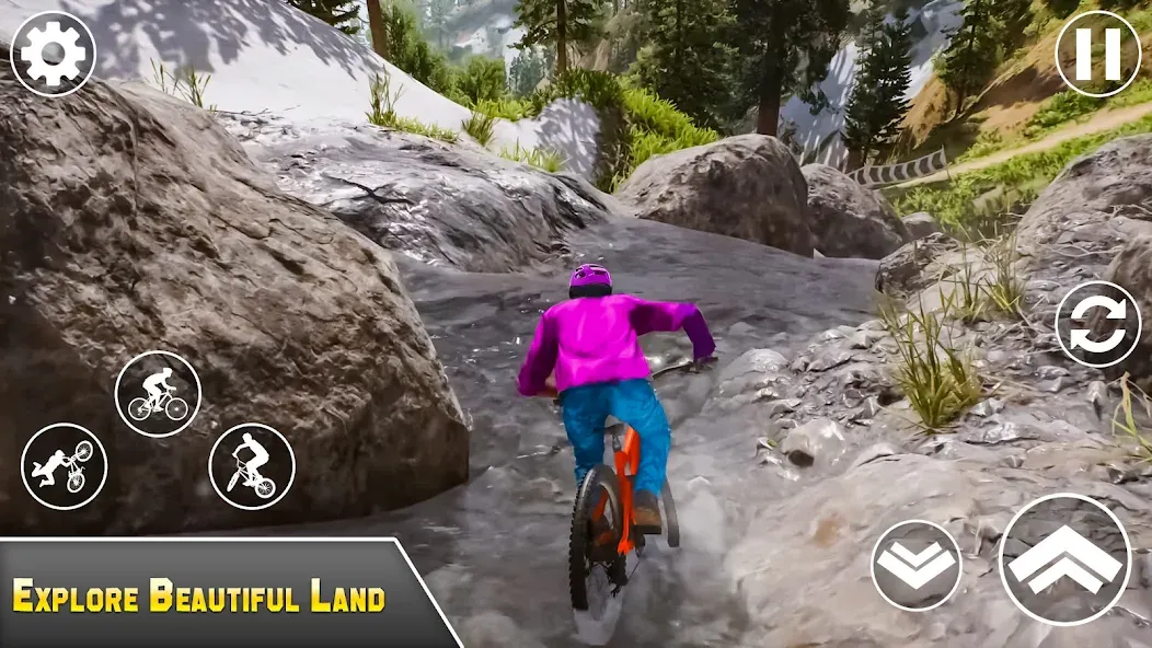 Скачать взлом BMX Bicycle Games Offroad Bike  [МОД Бесконечные монеты] — полная версия apk на Андроид screen 1