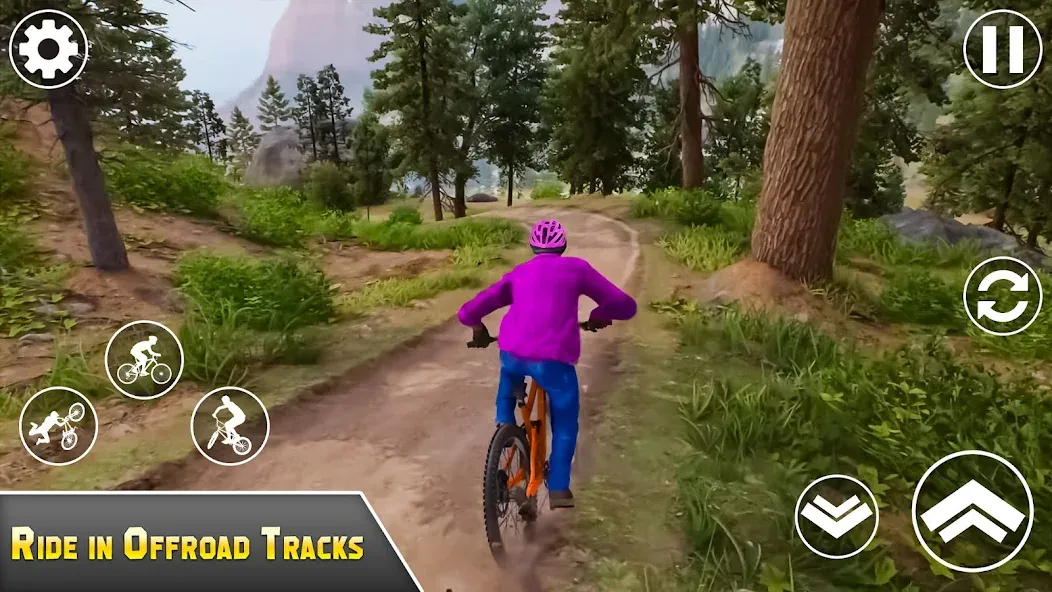 Скачать взлом BMX Bicycle Games Offroad Bike  [МОД Бесконечные монеты] — полная версия apk на Андроид screen 2