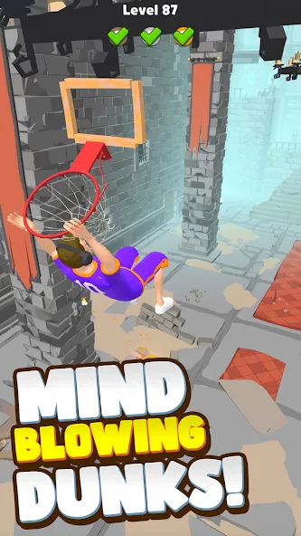 Скачать взлом Hoop World: Flip Dunk Game 3D (Хуп Ворлд)  [МОД Все открыто] — стабильная версия apk на Андроид screen 2