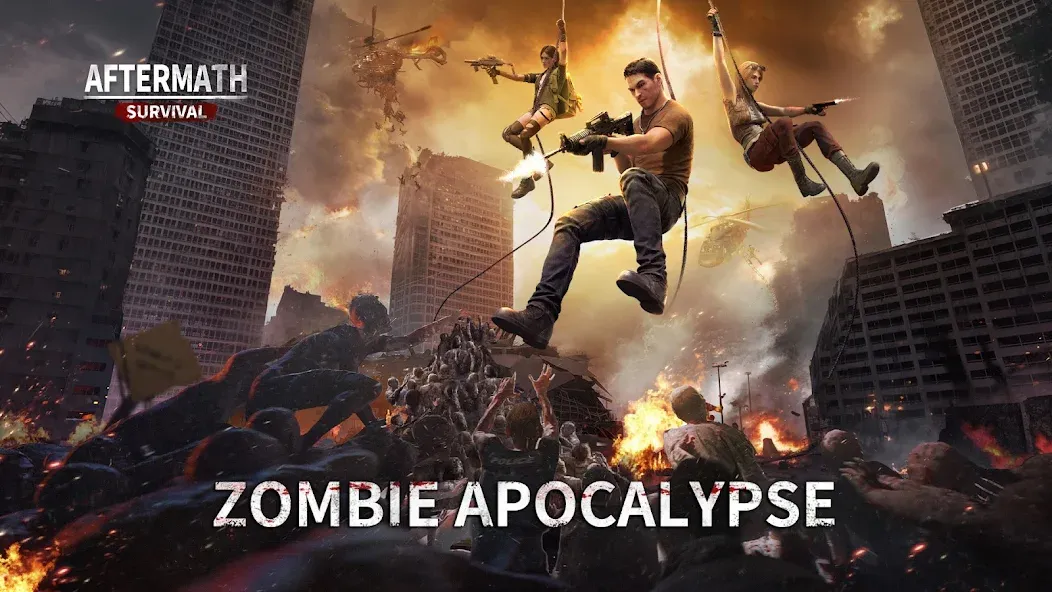 Взлом Aftermath Survival: Zombie War (Афтермат Сурвайвл)  [МОД Unlimited Money] — полная версия apk на Андроид screen 1