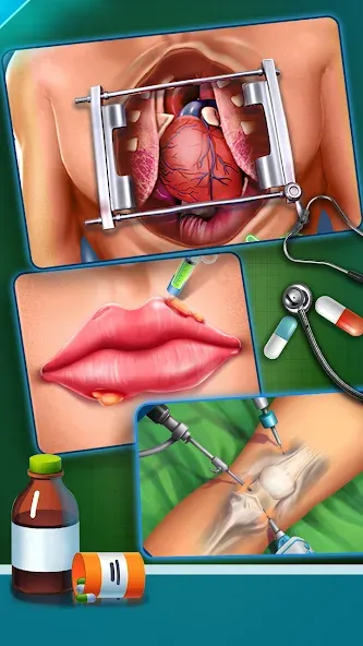 Взломанная Surgery Doctor Simulator Games  [МОД Бесконечные монеты] — полная версия apk на Андроид screen 4