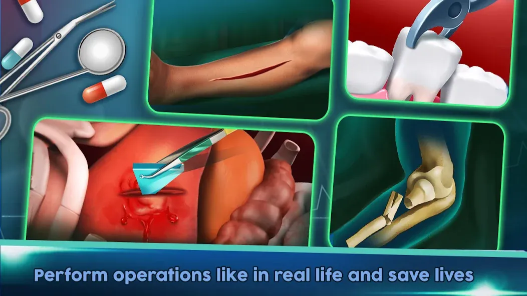 Взломанная Surgery Doctor Simulator Games  [МОД Бесконечные монеты] — полная версия apk на Андроид screen 5