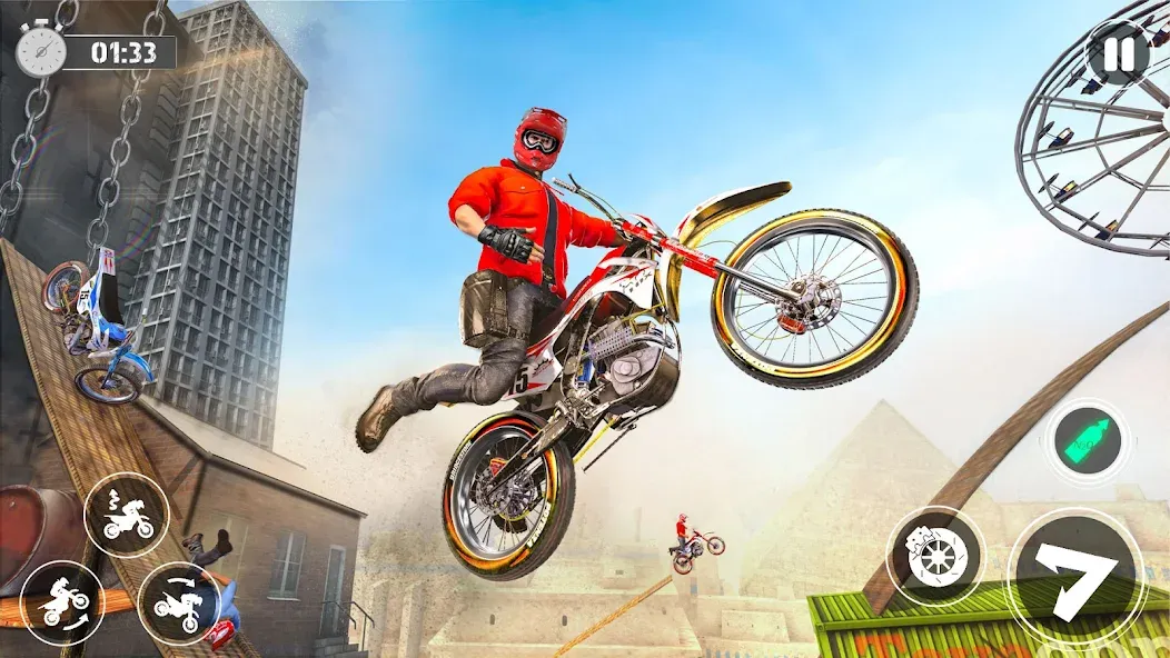 Взлом Bike Stunt Race Tricks Master  [МОД Unlimited Money] — стабильная версия apk на Андроид screen 1