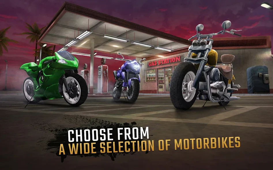 Скачать взлом Moto Rider GO: Highway Traffic (Мото Райдер ГО)  [МОД Много монет] — стабильная версия apk на Андроид screen 2