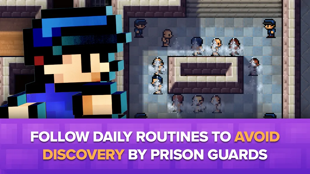 Скачать взломанную The Escapists: Prison Escape – (Зе Эскейпистс)  [МОД Unlocked] — полная версия apk на Андроид screen 3