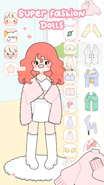 Скачать взломанную Lovely Doll : Dress Up Game (Лавли Долл)  [МОД Unlocked] — стабильная версия apk на Андроид screen 1