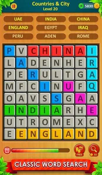 Взломанная Word Game 2024 — Word Connect (Ворд Гейм 2023)  [МОД Много монет] — стабильная версия apk на Андроид screen 2