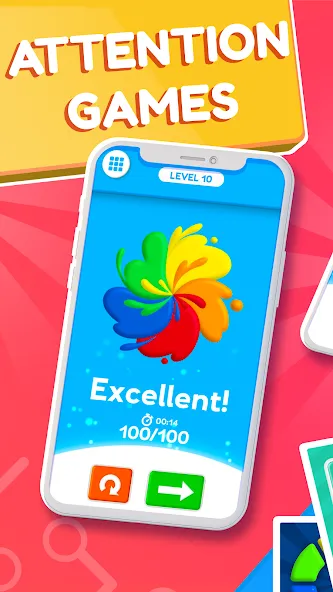 Скачать взлом Train your Brain — Attention  [МОД Unlocked] — стабильная версия apk на Андроид screen 1