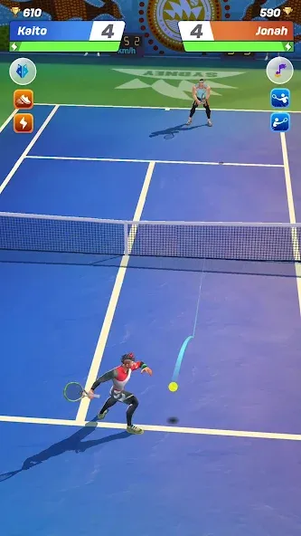 Взлом Tennis Clash: Multiplayer Game (Теннис Клаш)  [МОД Много денег] — последняя версия apk на Андроид screen 1