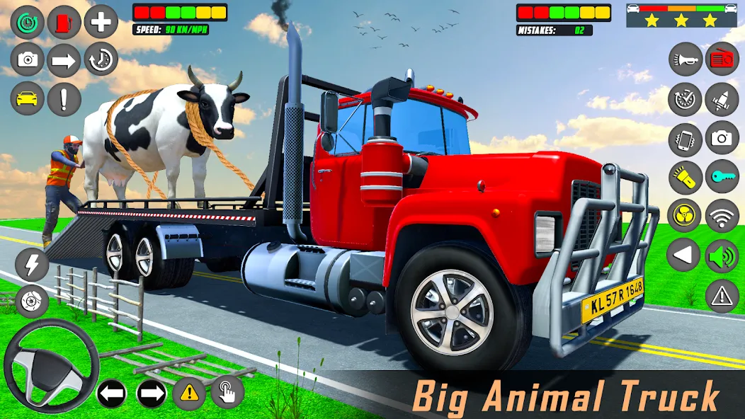 Скачать взломанную Animal Transport Driving Games (Домашний перевоз игры)  [МОД Unlocked] — полная версия apk на Андроид screen 1