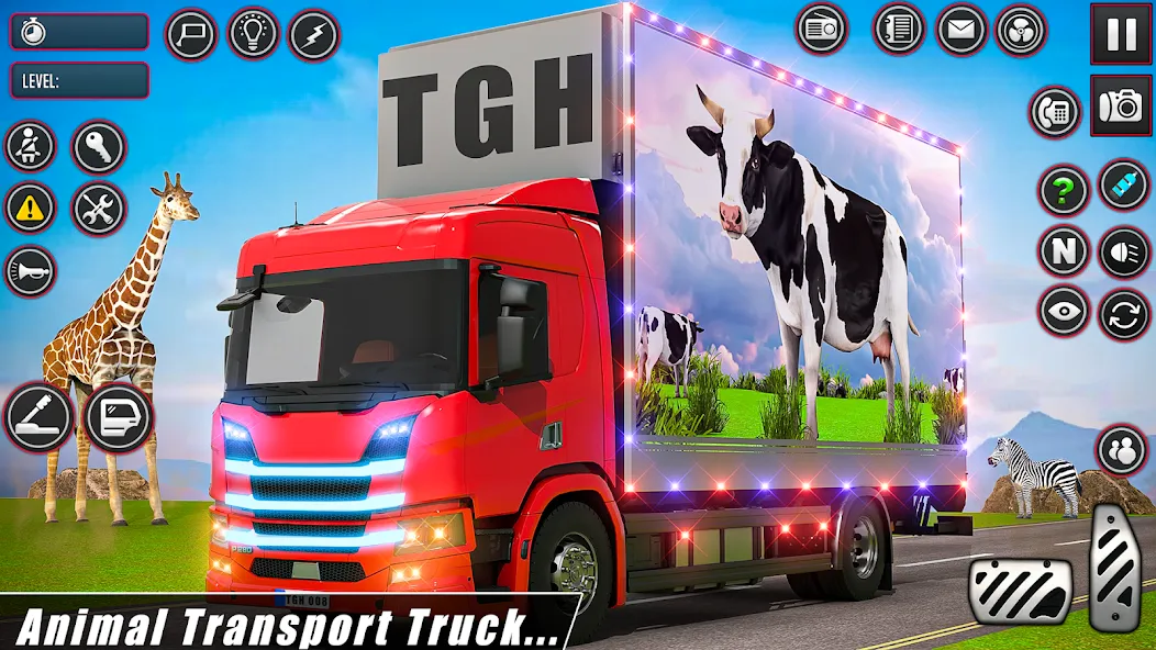 Скачать взломанную Animal Transport Driving Games (Домашний перевоз игры)  [МОД Unlocked] — полная версия apk на Андроид screen 4