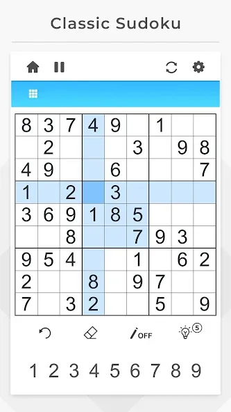 Взломанная Sudoku — Offline Games  [МОД Mega Pack] — стабильная версия apk на Андроид screen 1