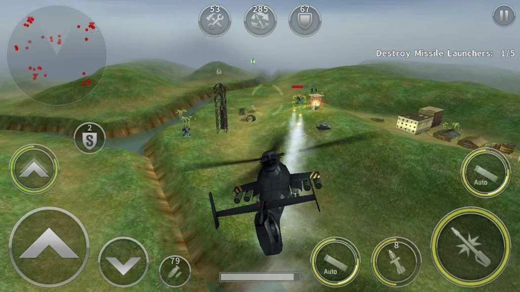 Скачать взломанную GUNSHIP BATTLE: Helicopter 3D  [МОД Все открыто] — стабильная версия apk на Андроид screen 2