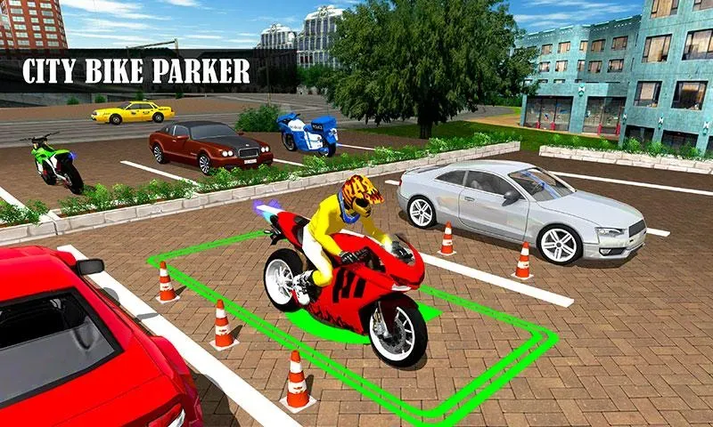 Скачать взломанную Bike Parking Moto Driving Game (Ларонг Парадахан нг Бисиклета)  [МОД Меню] — стабильная версия apk на Андроид screen 1