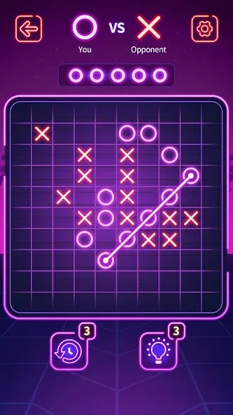 Взлом Tic Tac Toe — Offline XOXO (Тиктактое)  [МОД Все открыто] — стабильная версия apk на Андроид screen 2