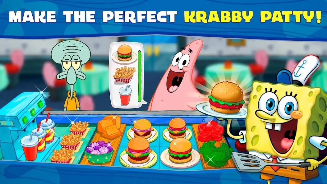 Скачать взлом SpongeBob: Krusty Cook-Off  [МОД Mega Pack] — полная версия apk на Андроид screen 2