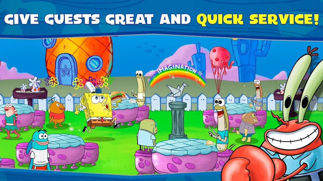 Скачать взлом SpongeBob: Krusty Cook-Off  [МОД Mega Pack] — полная версия apk на Андроид screen 3