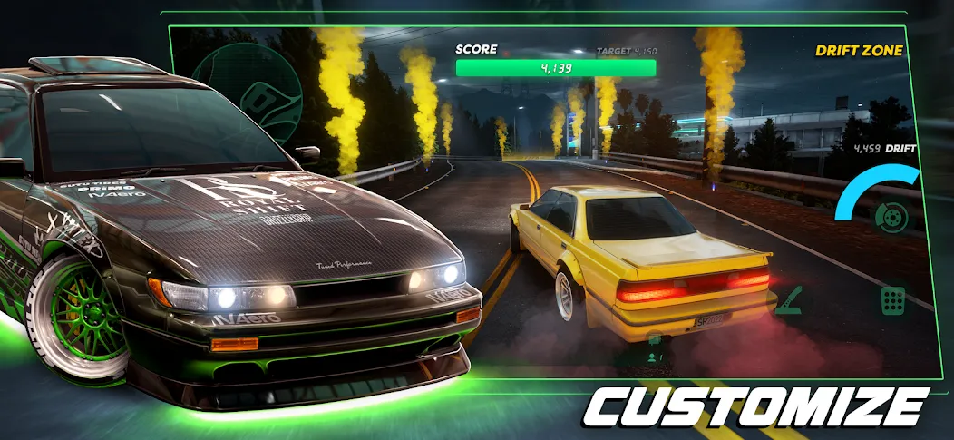 Скачать взлом Static Shift Racing (Статик Шифт Рейсинг)  [МОД Много денег] — полная версия apk на Андроид screen 2