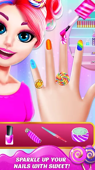 Взломанная DIY Candy Makeup-Beauty Salon (ДИУАИ Мейкап)  [МОД Unlocked] — полная версия apk на Андроид screen 3