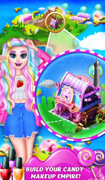 Взломанная DIY Candy Makeup-Beauty Salon (ДИУАИ Мейкап)  [МОД Unlocked] — полная версия apk на Андроид screen 4