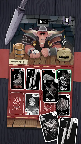 Взломанная Card Crawl (Кард Кролл)  [МОД Меню] — последняя версия apk на Андроид screen 1