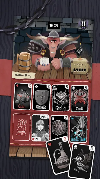 Взломанная Card Crawl (Кард Кролл)  [МОД Меню] — последняя версия apk на Андроид screen 3