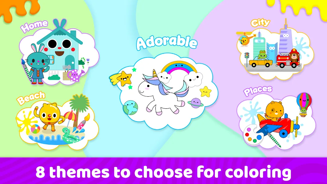 Скачать взлом Toddler Coloring Book For Kids  [МОД Бесконечные деньги] — стабильная версия apk на Андроид screen 5