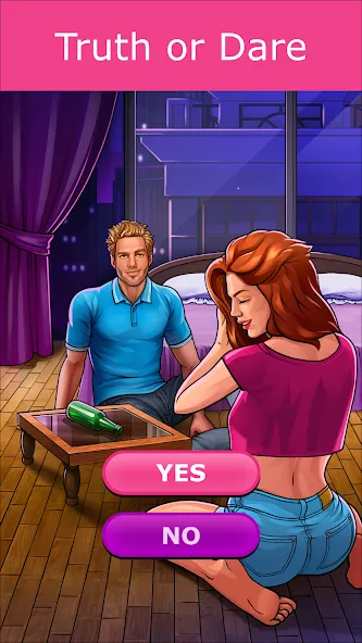 Скачать взломанную Kiss Kiss: Spin the Bottle  [МОД Много монет] — полная версия apk на Андроид screen 2