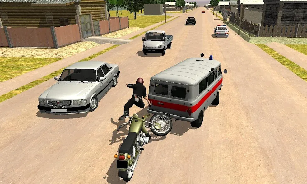 Скачать взлом Russian Moto Traffic Rider 3D  [МОД Unlocked] — стабильная версия apk на Андроид screen 4