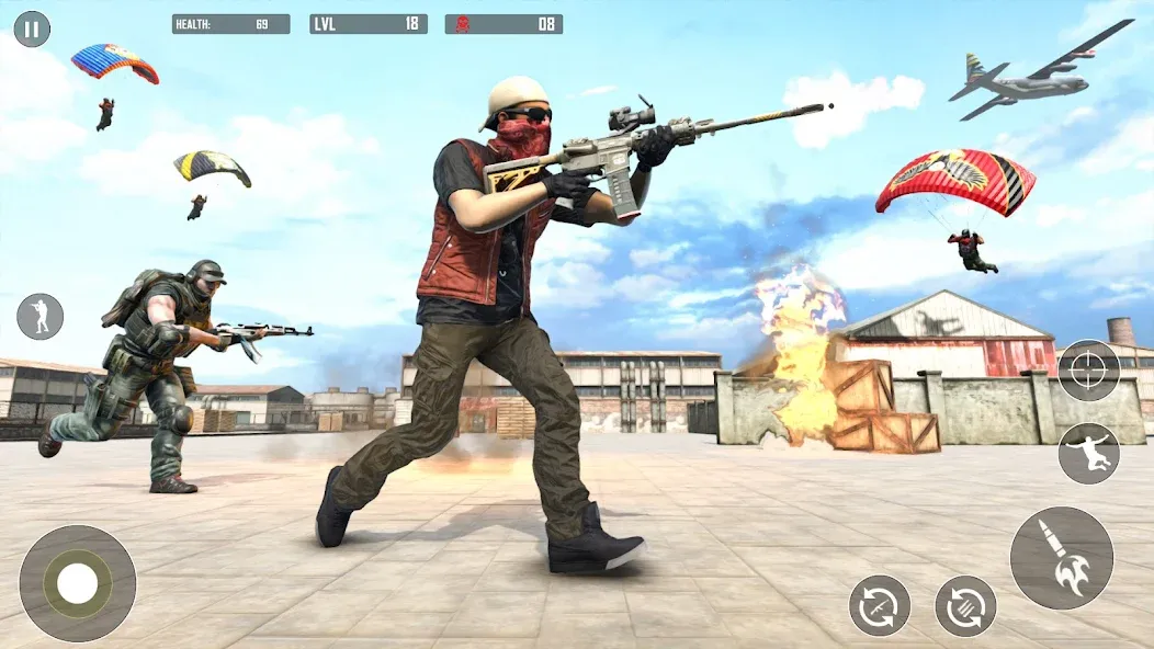 Взлом Battlegrounds Fire Squad War  [МОД Unlimited Money] — стабильная версия apk на Андроид screen 3