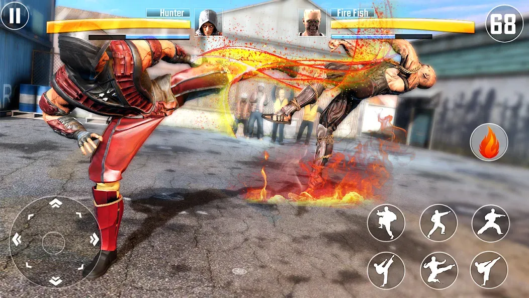 Скачать взломанную Kung Fu Fighting Karate Games (Кунгфу файтинг карате игры)  [МОД Unlimited Money] — стабильная версия apk на Андроид screen 1
