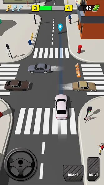 Взлом Pick Me Up 3D: Taxi Game (Пик Ми Ап 3Д)  [МОД Много монет] — последняя версия apk на Андроид screen 1