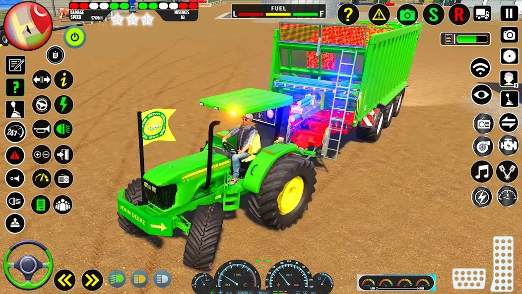 Скачать взломанную Tractor Farming Games 2023  [МОД Mega Pack] — стабильная версия apk на Андроид screen 2