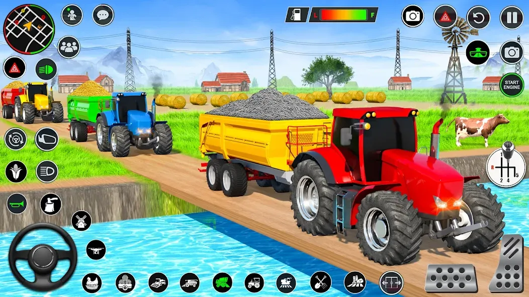 Взлом Real Tractor Driving Games (Риал Трактор Драйвинг Геймс)  [МОД Меню] — полная версия apk на Андроид screen 1