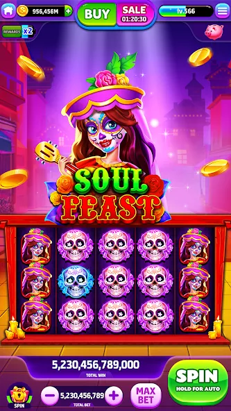 Скачать взломанную Spin To Rich — Vegas Slots (Спин Ту Рич)  [МОД Меню] — последняя версия apk на Андроид screen 2