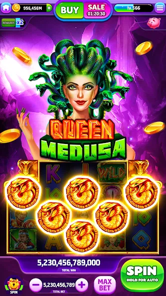 Скачать взломанную Spin To Rich — Vegas Slots (Спин Ту Рич)  [МОД Меню] — последняя версия apk на Андроид screen 3