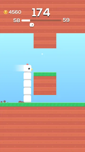 Скачать взлом Square Bird — Flappy Chicken (Сквер Брд)  [МОД Много монет] — последняя версия apk на Андроид screen 1