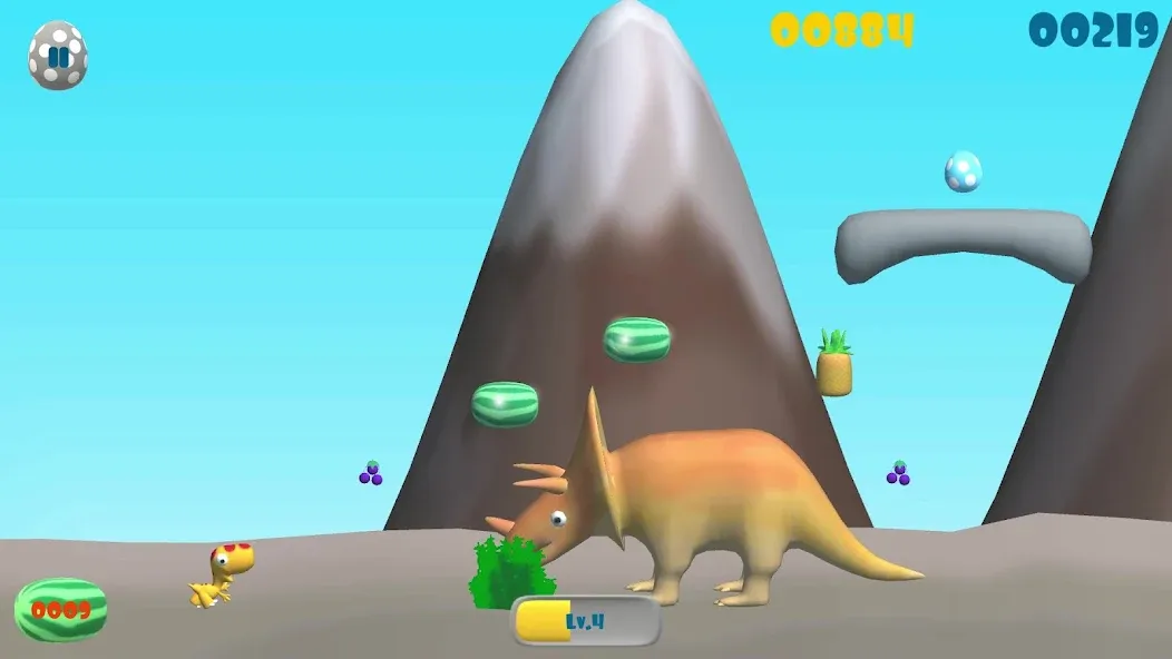 Скачать взломанную Dinosaur Run (Динозавр Ран)  [МОД Menu] — последняя версия apk на Андроид screen 4