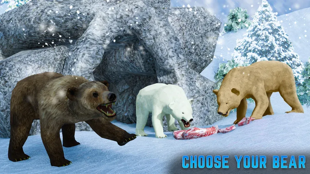 Взлом Polar Bear Family Survival  [МОД Все открыто] — последняя версия apk на Андроид screen 2