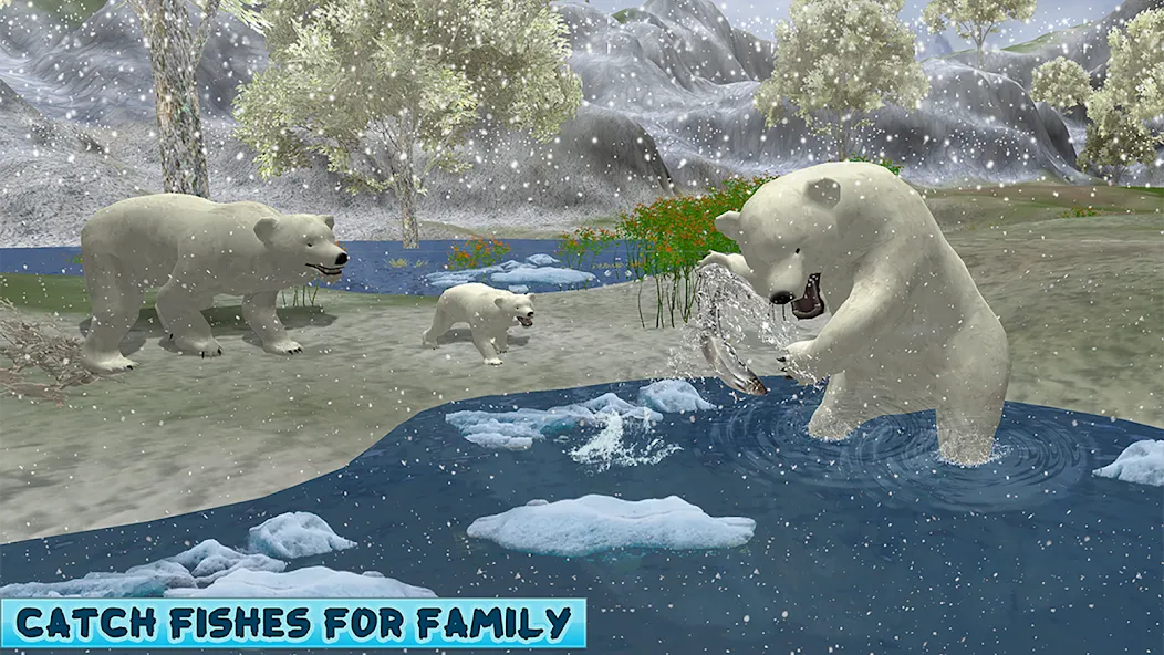 Взлом Polar Bear Family Survival  [МОД Все открыто] — последняя версия apk на Андроид screen 4