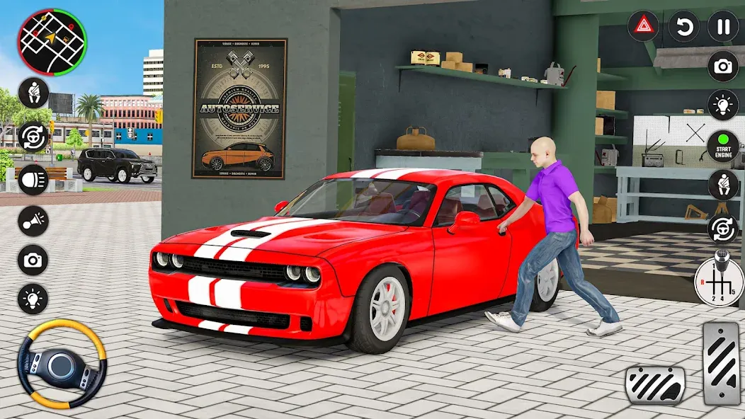 Скачать взломанную City Car Simulator & Car City  [МОД Много денег] — полная версия apk на Андроид screen 2