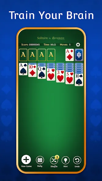 Скачать взлом Solitaire: Classic Card Games  [МОД Много денег] — полная версия apk на Андроид screen 1