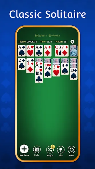 Скачать взлом Solitaire: Classic Card Games  [МОД Много денег] — полная версия apk на Андроид screen 2